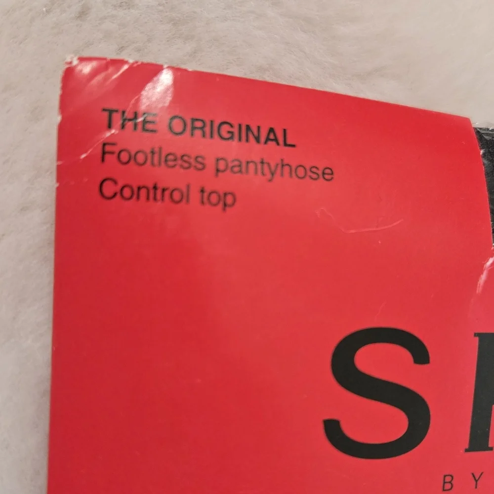 Spanx Sara Blakely Footless Bodyshaping Pantyhose Control Top Black Size B New